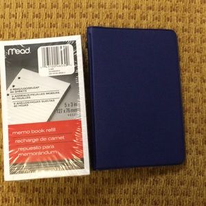 Mead notebook and 5 pkgs refills